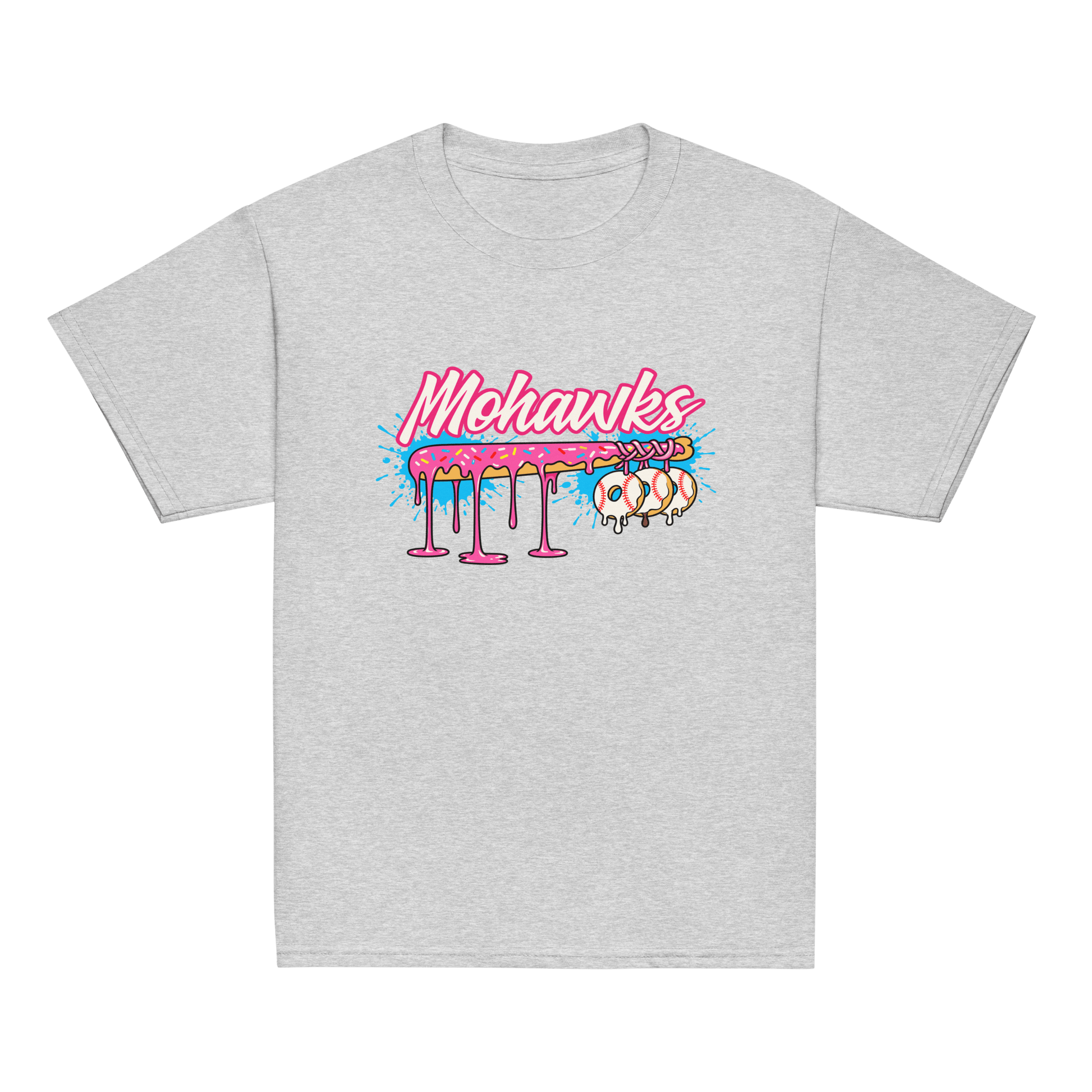 Classic | Youth T Shirt | Mohawks | Pink Batters Logo