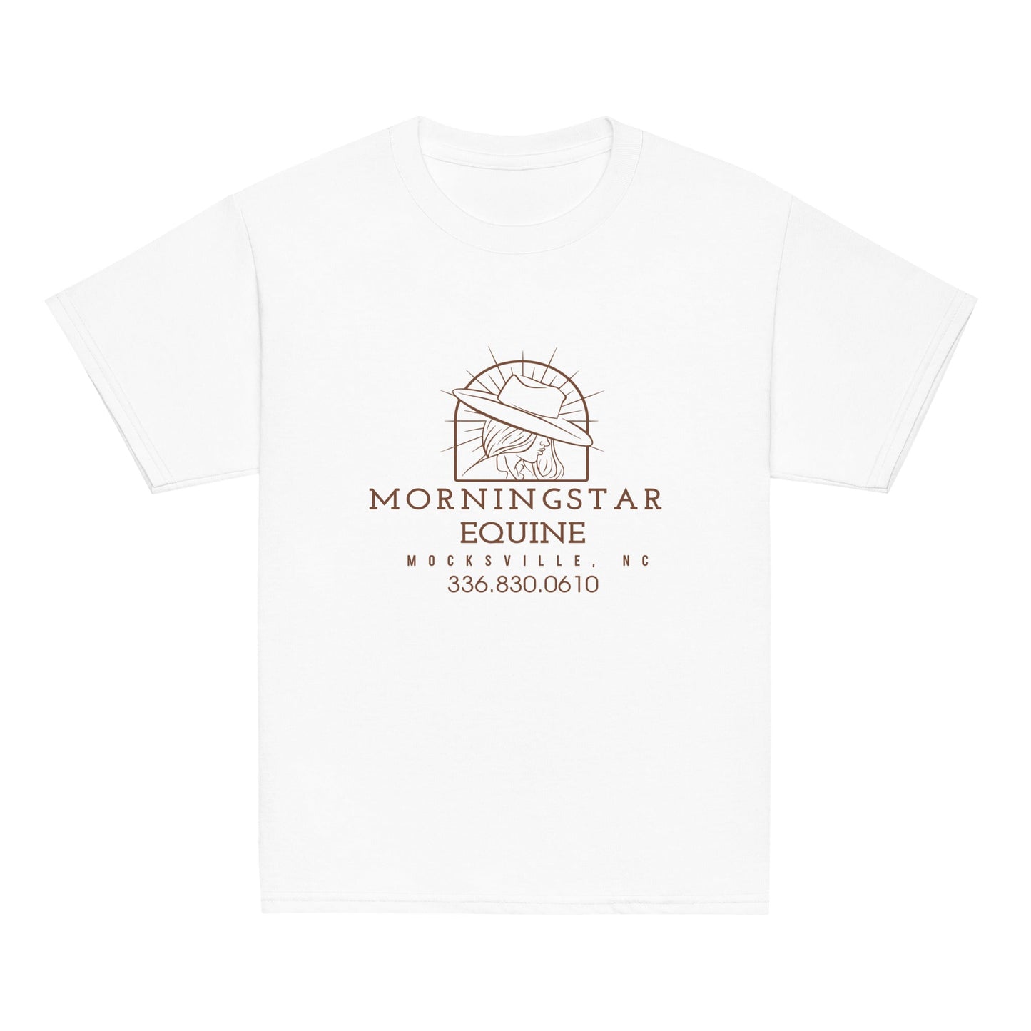 Classic | Youth T Shirt | Morningstar Equine | Morningstar Equine Burnt Logo