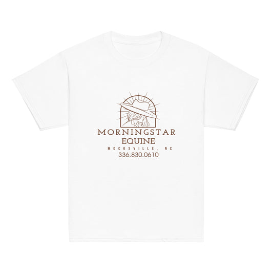 Classic | Youth T Shirt | Morningstar Equine | Morningstar Equine Burnt Logo