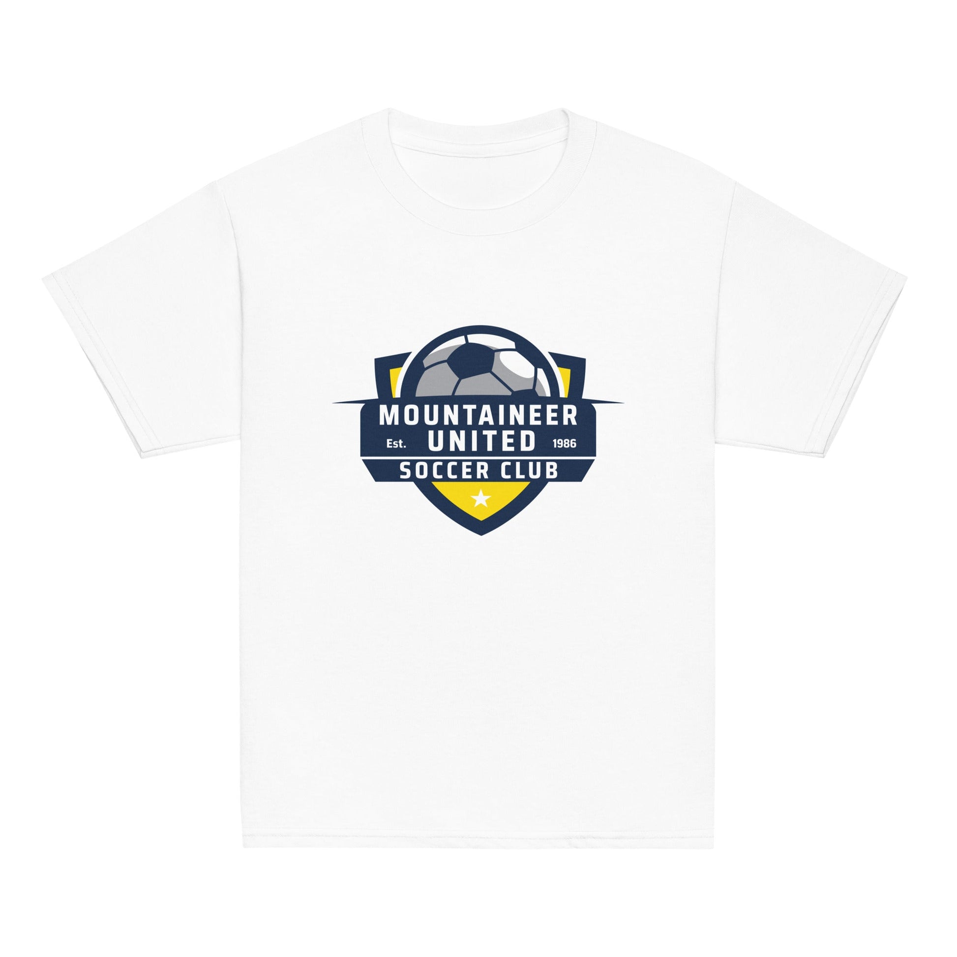 Classic | Youth T Shirt | Mountaineer United Soccer Club | Alpine Crest Logo