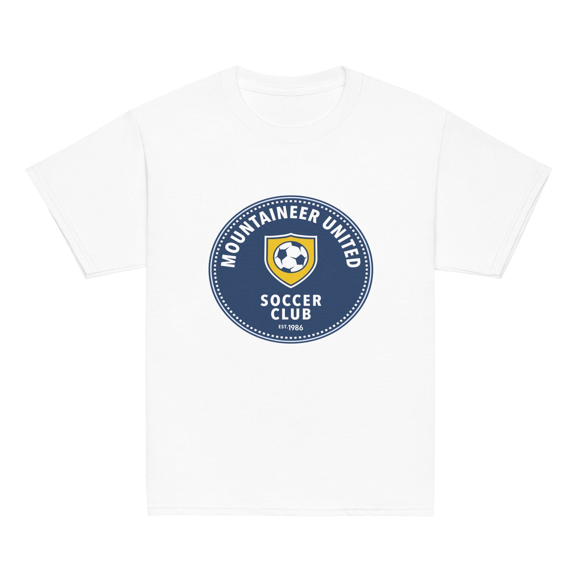 Classic | Youth T Shirt | Mountaineer United Soccer Club | Badge Logo