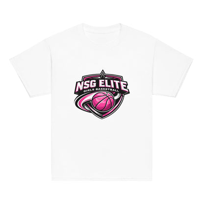 Classic | Youth T Shirt | NSG Elite Women’s Basketball | Vanguard Shield Logo