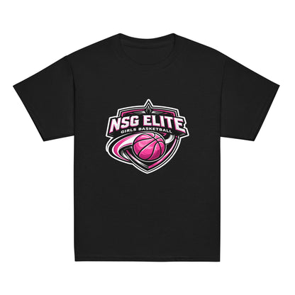 Classic | Youth T Shirt | NSG Elite Women’s Basketball | Vanguard Shield Logo
