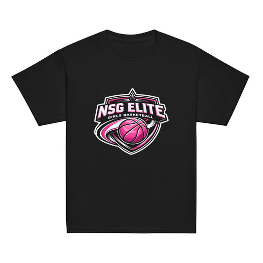 Classic | Youth T Shirt | NSG Elite Women’s Basketball | Vanguard Shield Logo