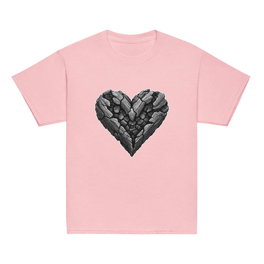 Classic | Youth T Shirt | Obsidian Heartbeat | Emblem Logo