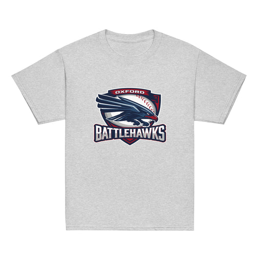 Classic | Youth T Shirt | Oxford Battlehawks 13U | Badge Logo