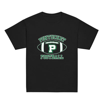 Classic | Youth T Shirt | Pentucket Youth Football and Cheer | Varsity Badge Logo