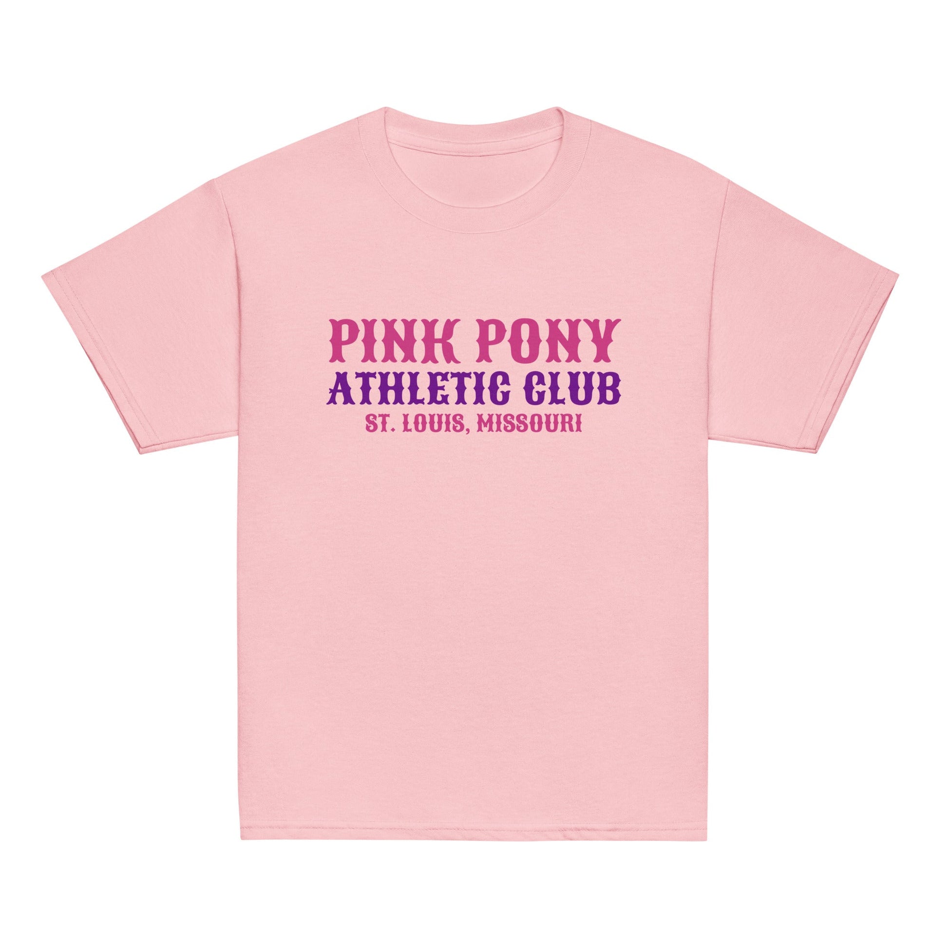 Classic | Youth T Shirt | Pink Pony Athletic Club | Athletic Wordmark Logo