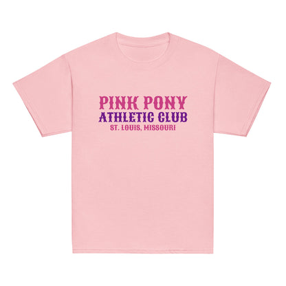 Classic | Youth T Shirt | Pink Pony Athletic Club | Athletic Wordmark Logo