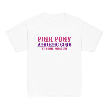 Classic | Youth T Shirt | Pink Pony Athletic Club | Athletic Wordmark Logo