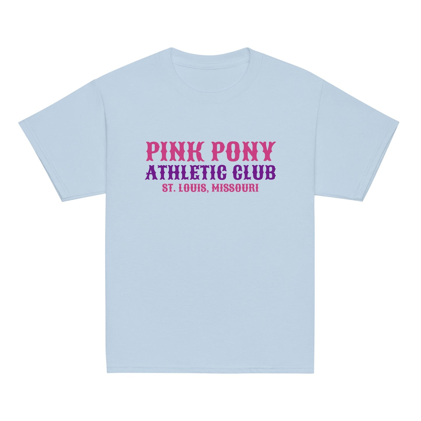 Classic | Youth T Shirt | Pink Pony Athletic Club | Athletic Wordmark Logo