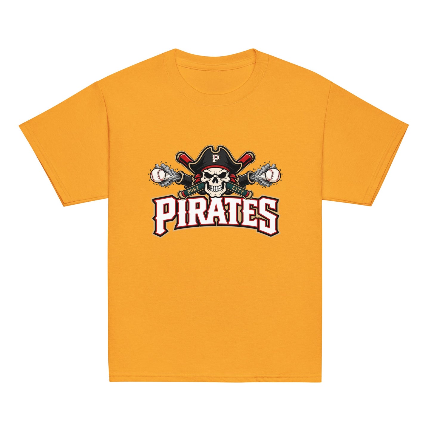 Classic | Youth T Shirt | Port City Pirates | Cannonball Portside Logo