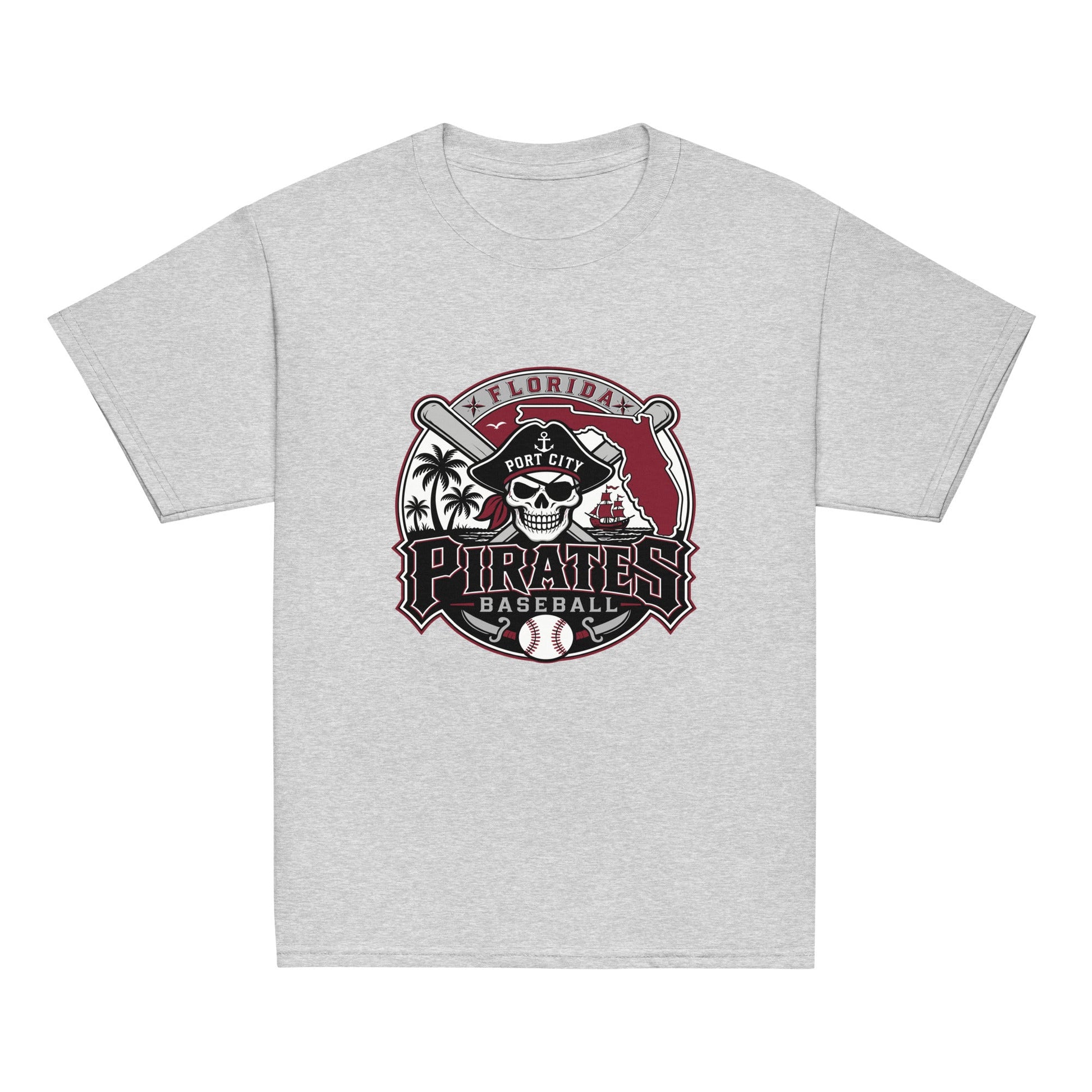 Classic | Youth T Shirt | Port City Pirates | Emblem Logo