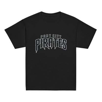 Classic | Youth T Shirt | Port City Pirates | Script Logo