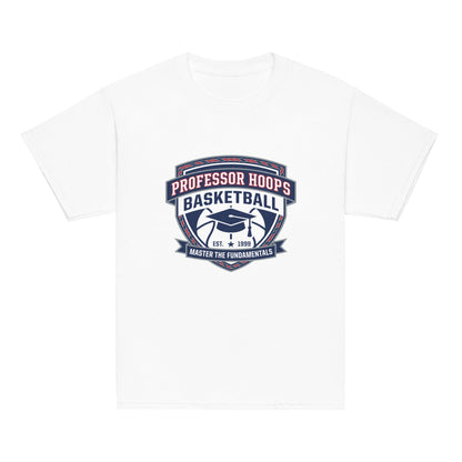 Classic | Youth T Shirt | Professor Hoops Basketball | Crest Logo