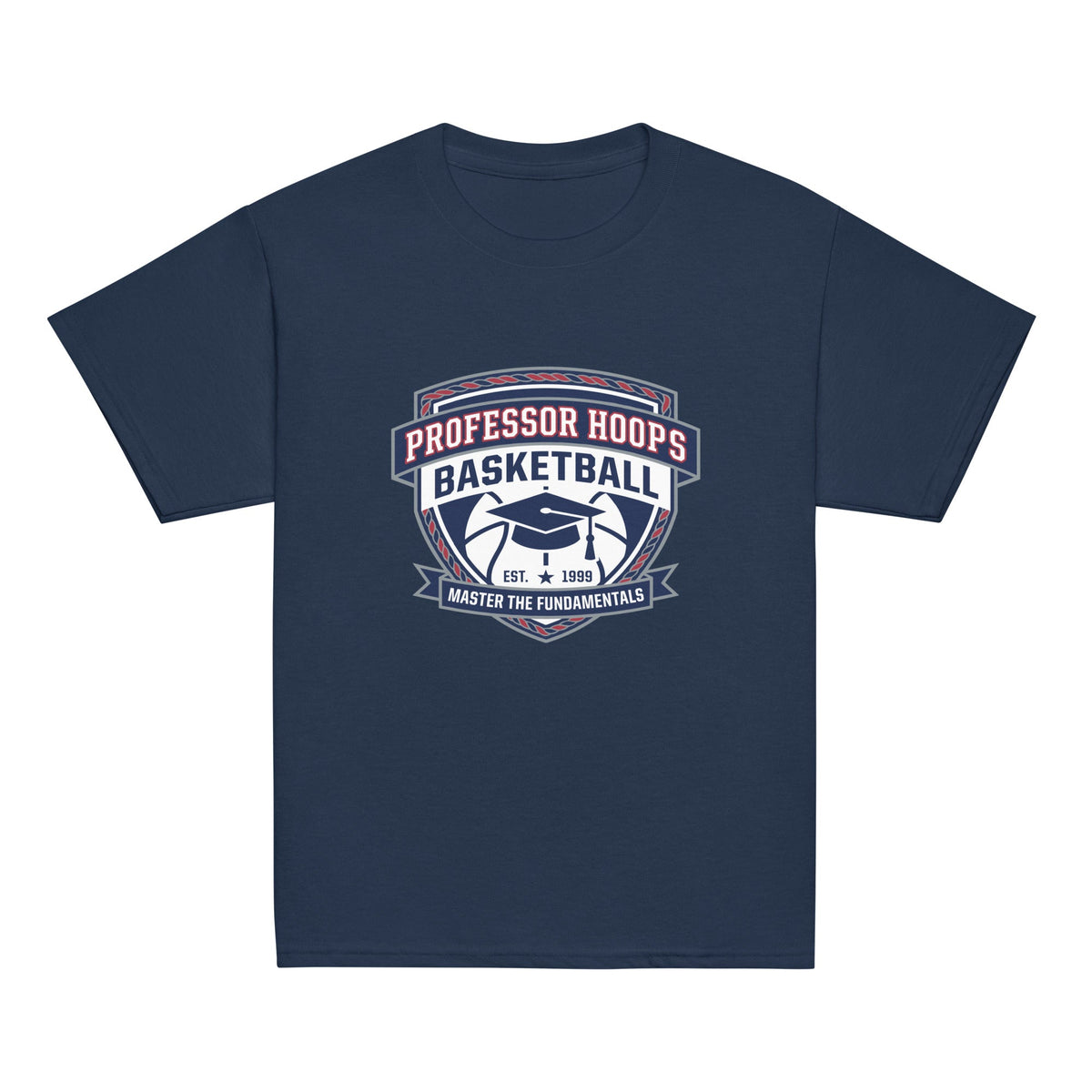 Classic | Youth T Shirt | Professor Hoops Basketball | Crest Logo