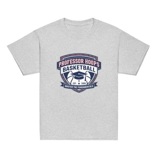 Classic | Youth T Shirt | Professor Hoops Basketball | Crest Logo