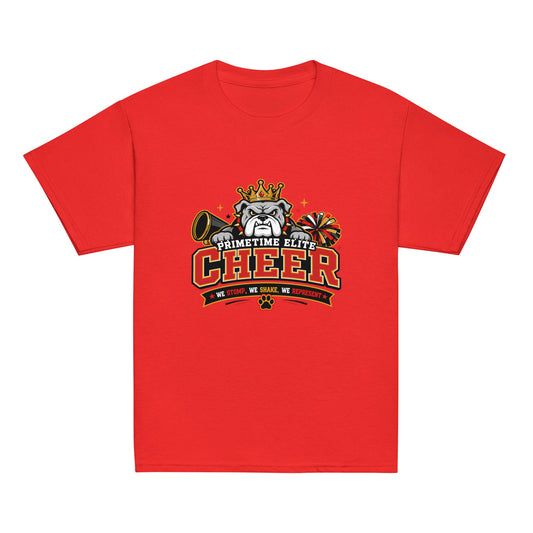 Classic | Youth T Shirt | PTE Bulldog Cheer | Crest Logo