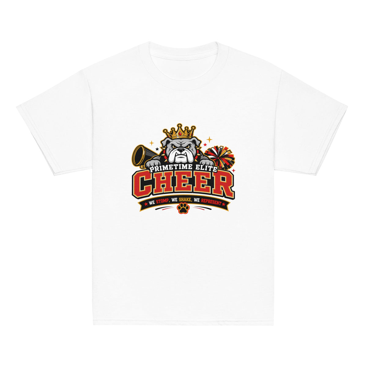 Classic | Youth T Shirt | PTE Bulldog Cheer | Crest Logo