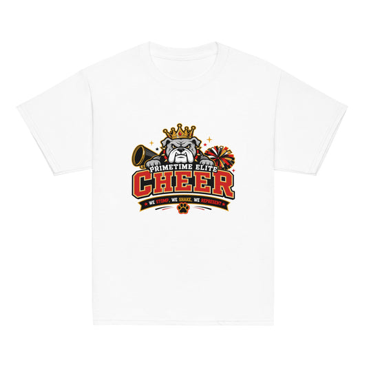 Classic | Youth T Shirt | PTE Bulldog Cheer | Crest Logo