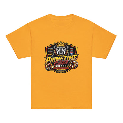 Classic | Youth T Shirt | PTE Bulldog Cheer | Shield Logo