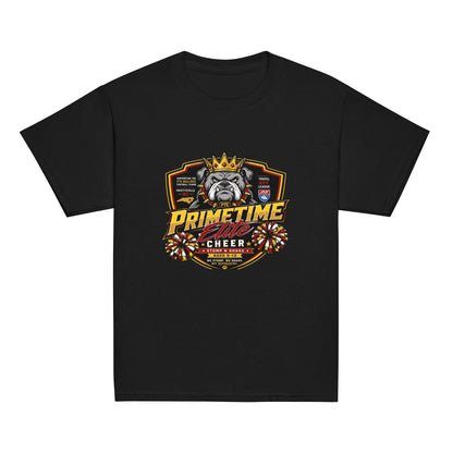 Classic | Youth T Shirt | PTE Bulldog Cheer | Shield Logo