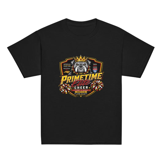 Classic | Youth T Shirt | PTE Bulldog Cheer | Shield Logo