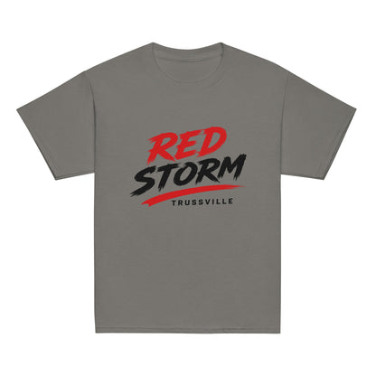 Classic | Youth T Shirt | Red Storm | Modern Script Logo
