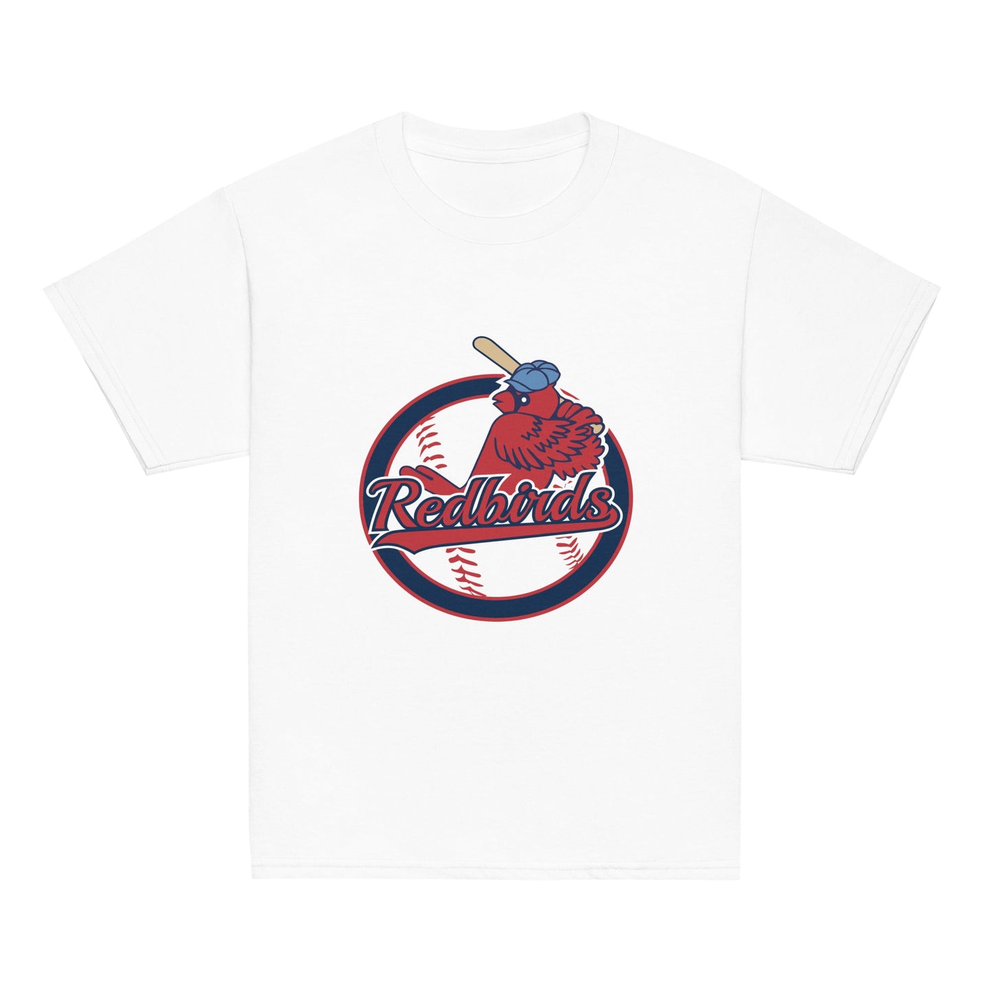Classic | Youth T Shirt | Redbirds | Vintage Badge Logo