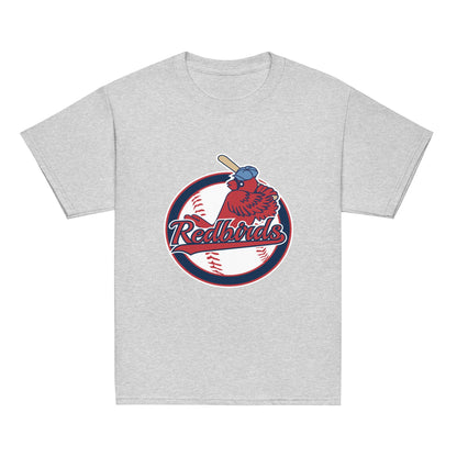 Classic | Youth T Shirt | Redbirds | Vintage Badge Logo