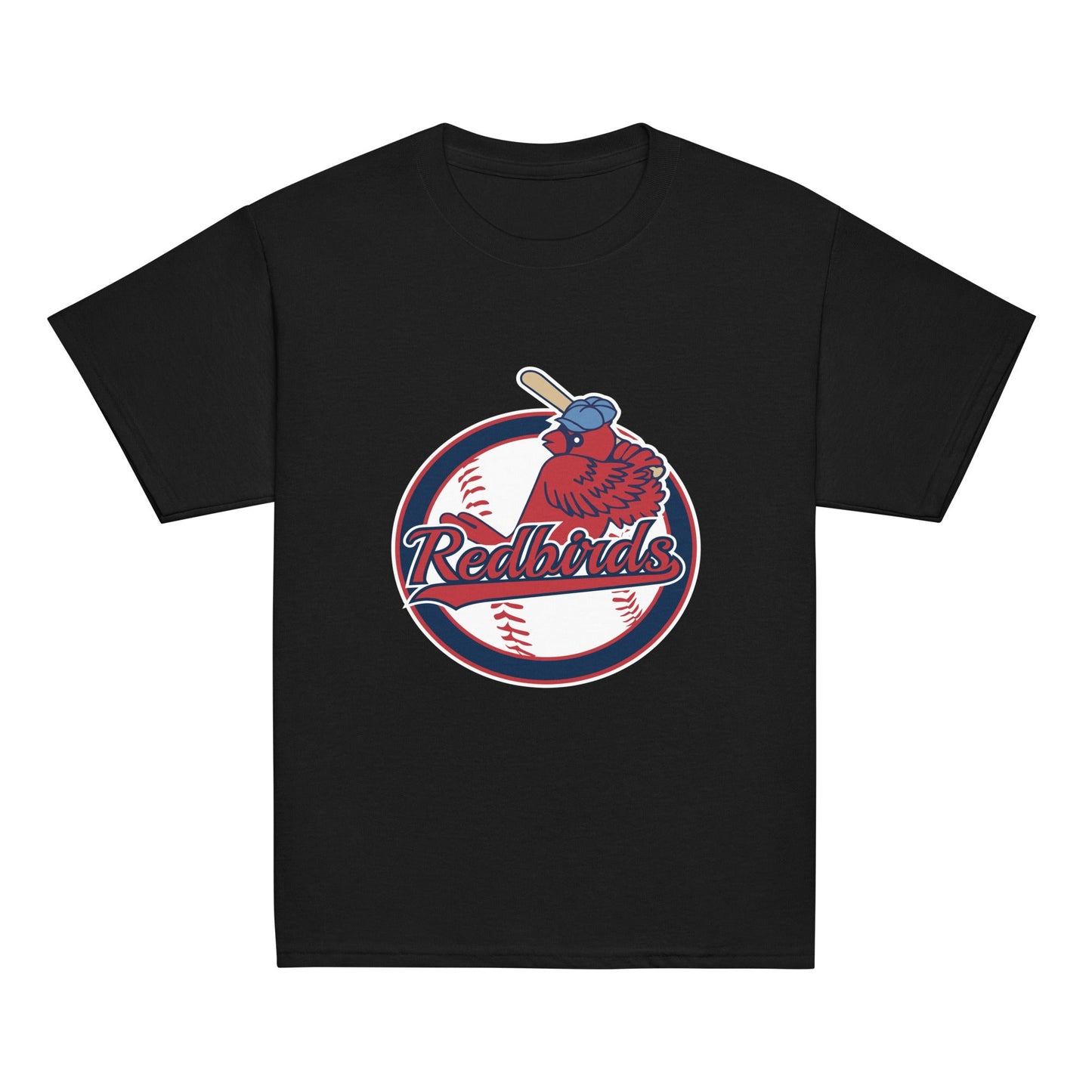Classic | Youth T Shirt | Redbirds | Vintage Badge Logo