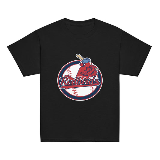 Classic | Youth T Shirt | Redbirds | Vintage Badge Logo