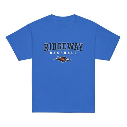 Classic | Youth T Shirt | Ridgeway High School Baseball | Modern Script Logo