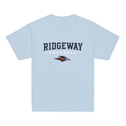 Classic | Youth T Shirt | Ridgeway High School Baseball | Modern Script Logo