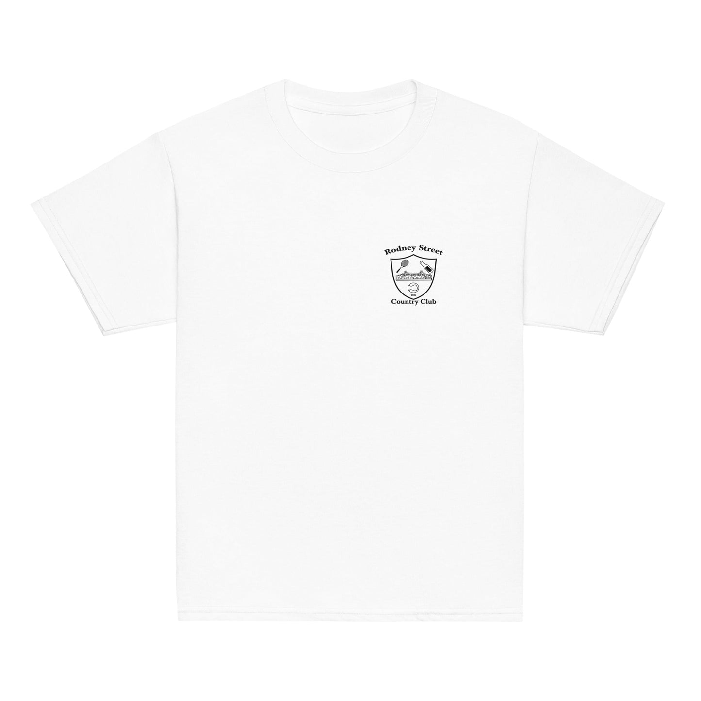 Classic | Youth T Shirt | Rodney Street CC Tennis | Alt Crest Logo