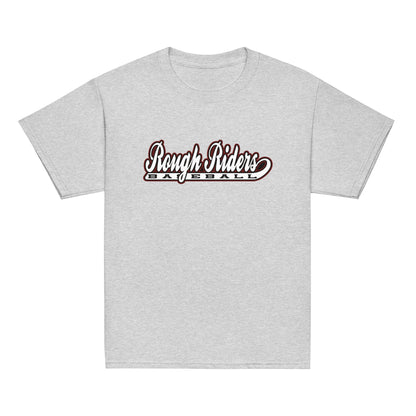 Classic | Youth T Shirt | Rough Riders | Baseball Script Logo