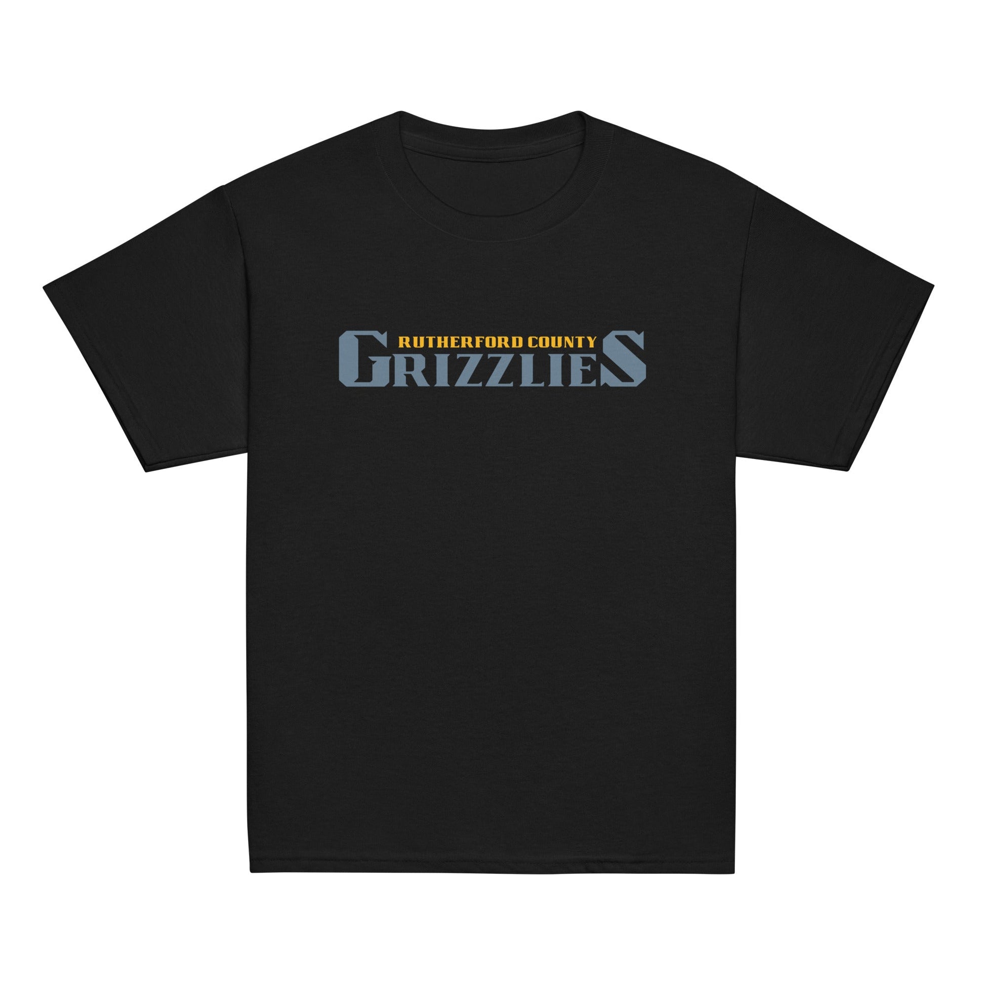Classic | Youth T Shirt | Rutherford County Grizzlies Football | Alt Script Logo