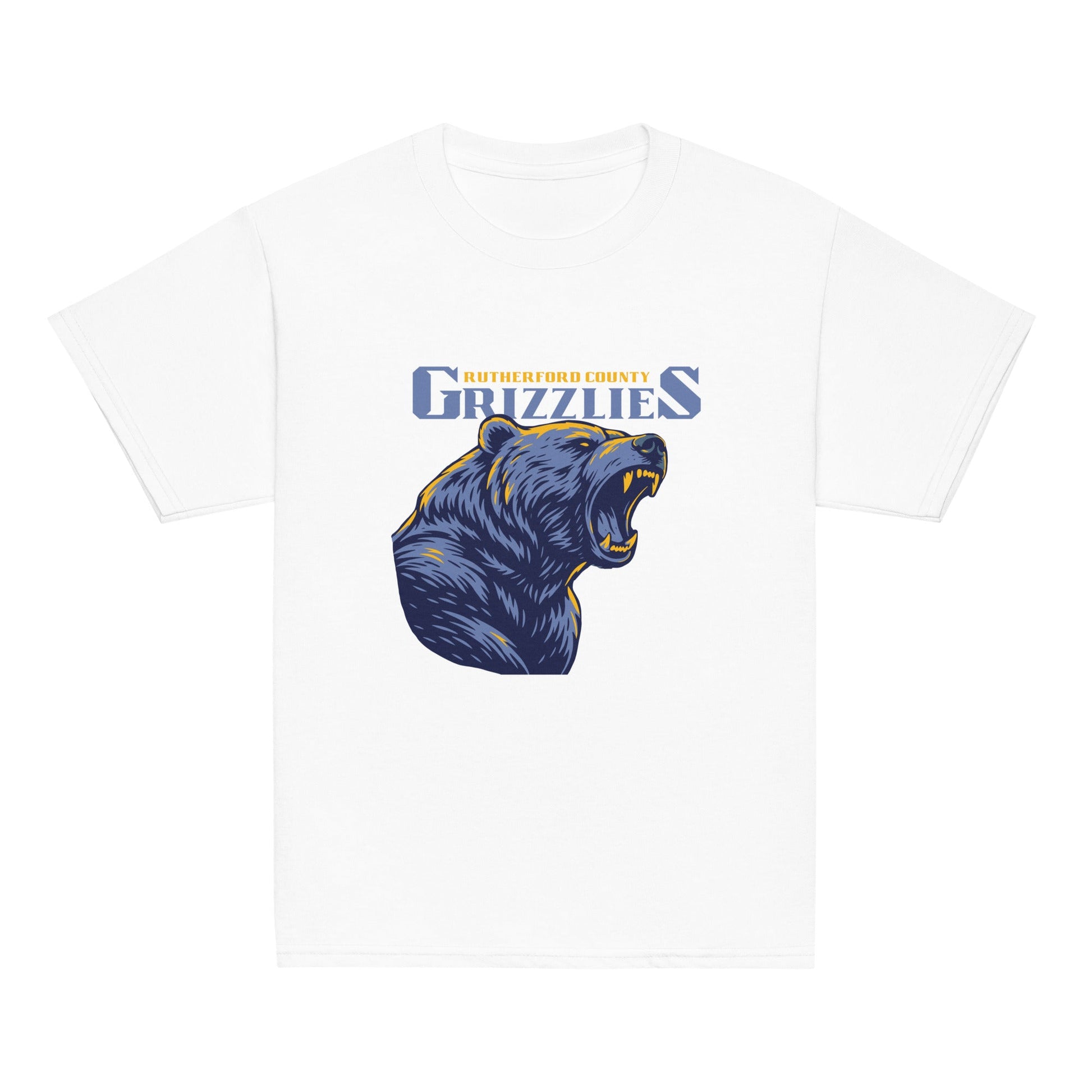 Classic | Youth T Shirt | Rutherford County Grizzlies Football | Big Grizzlies Logo