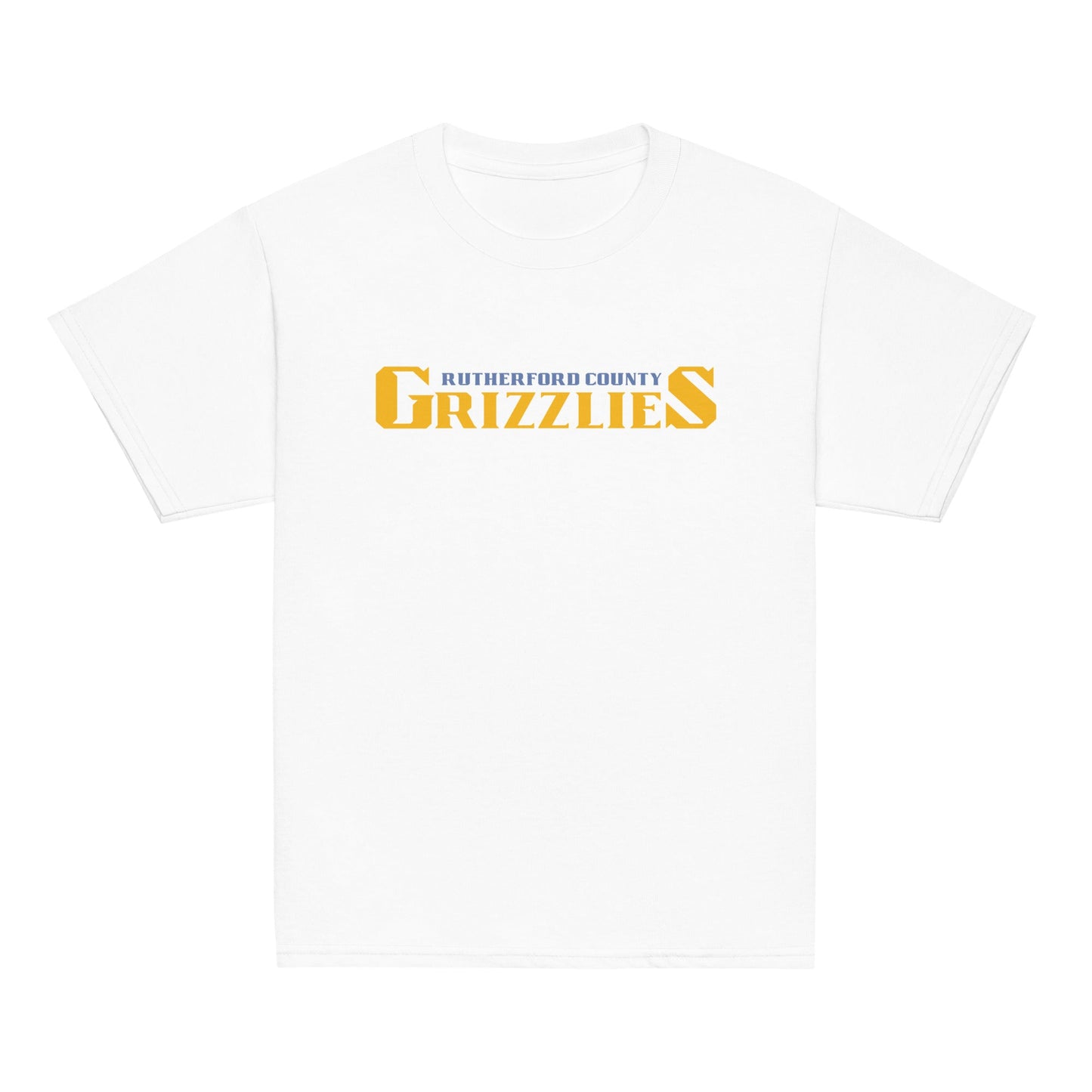 Classic | Youth T Shirt | Rutherford County Grizzlies Football | Script Logo