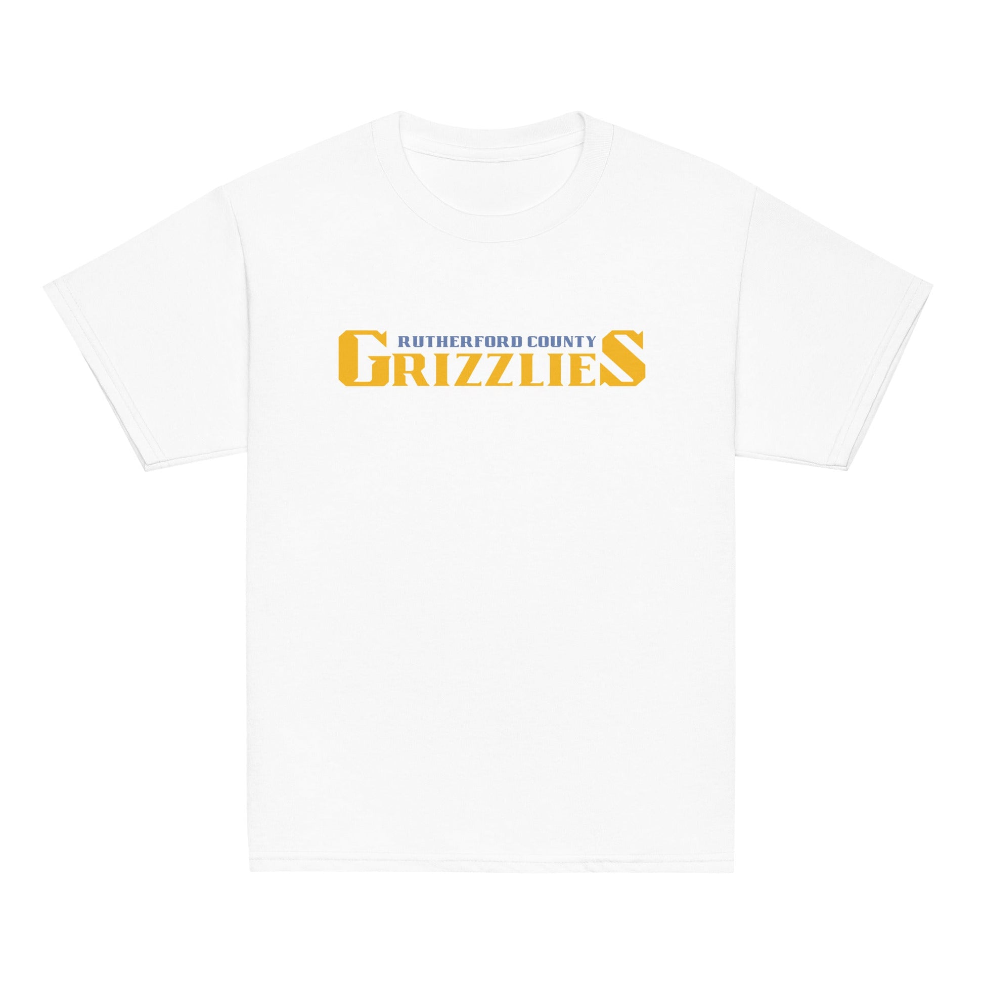 Classic | Youth T Shirt | Rutherford County Grizzlies Football | Script Logo