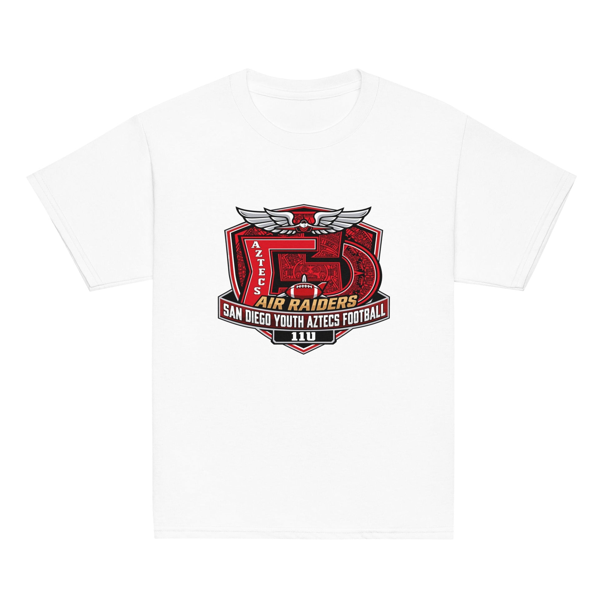 Classic | Youth T Shirt | San Diego Youth Aztecs Football 11u Air Raiders | Shield Logo