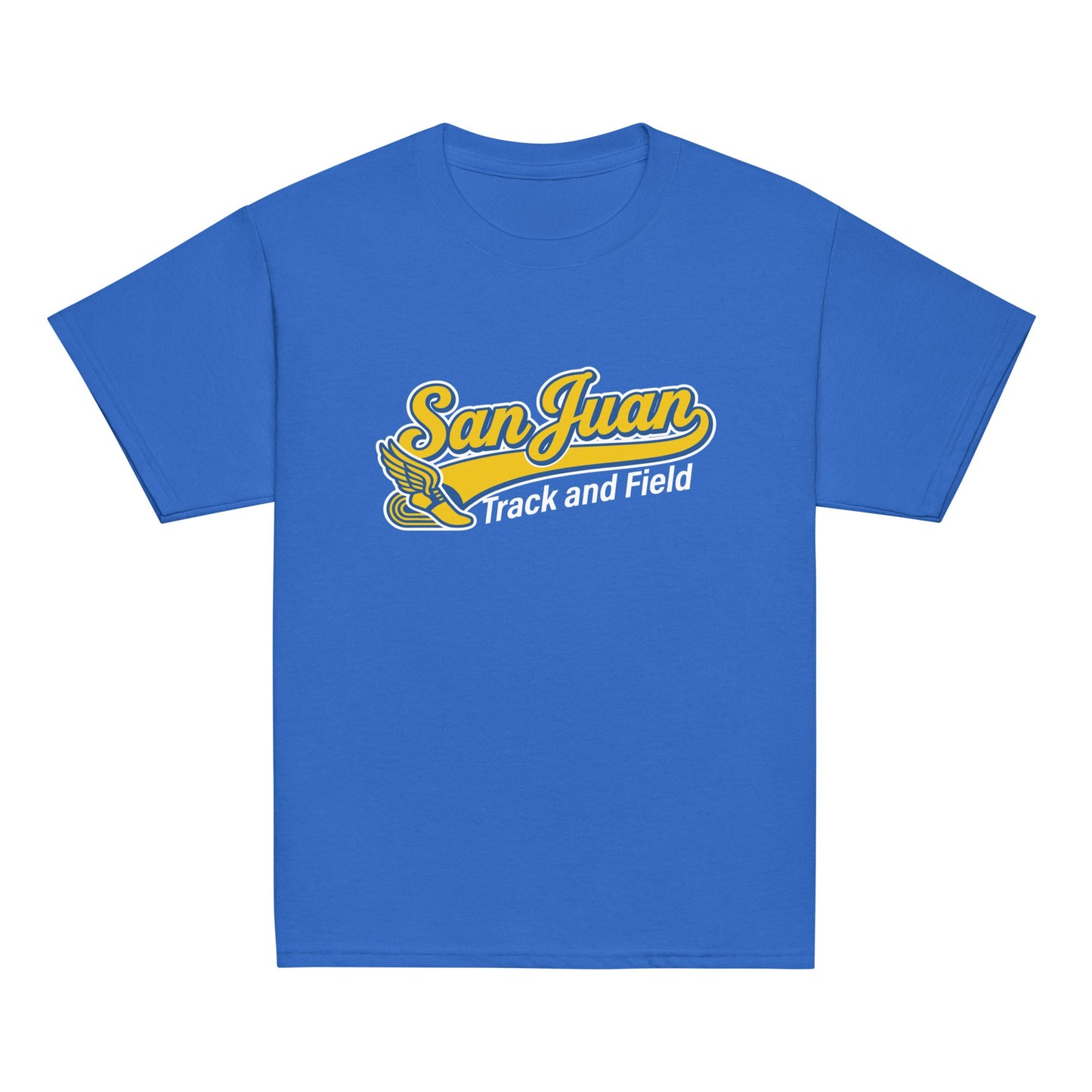 Classic | Youth T Shirt | San Juan Track and Field | Script Logo