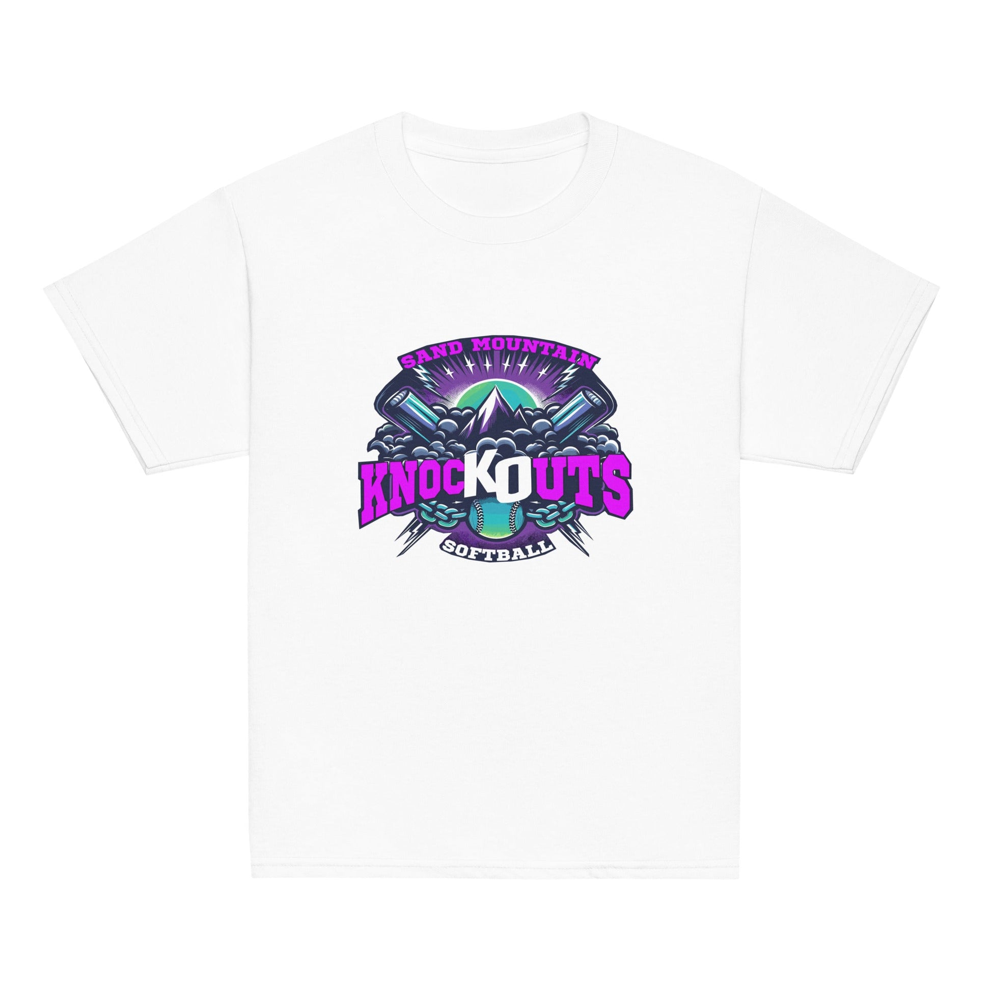 Classic | Youth T Shirt | Sand Mountain Knockouts | Ball & Bat Logo