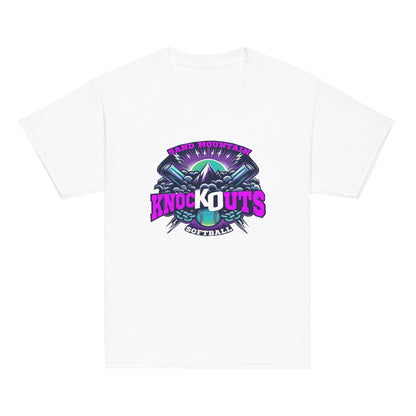 Classic | Youth T Shirt | Sand Mountain Knockouts | Ball & Bat Logo