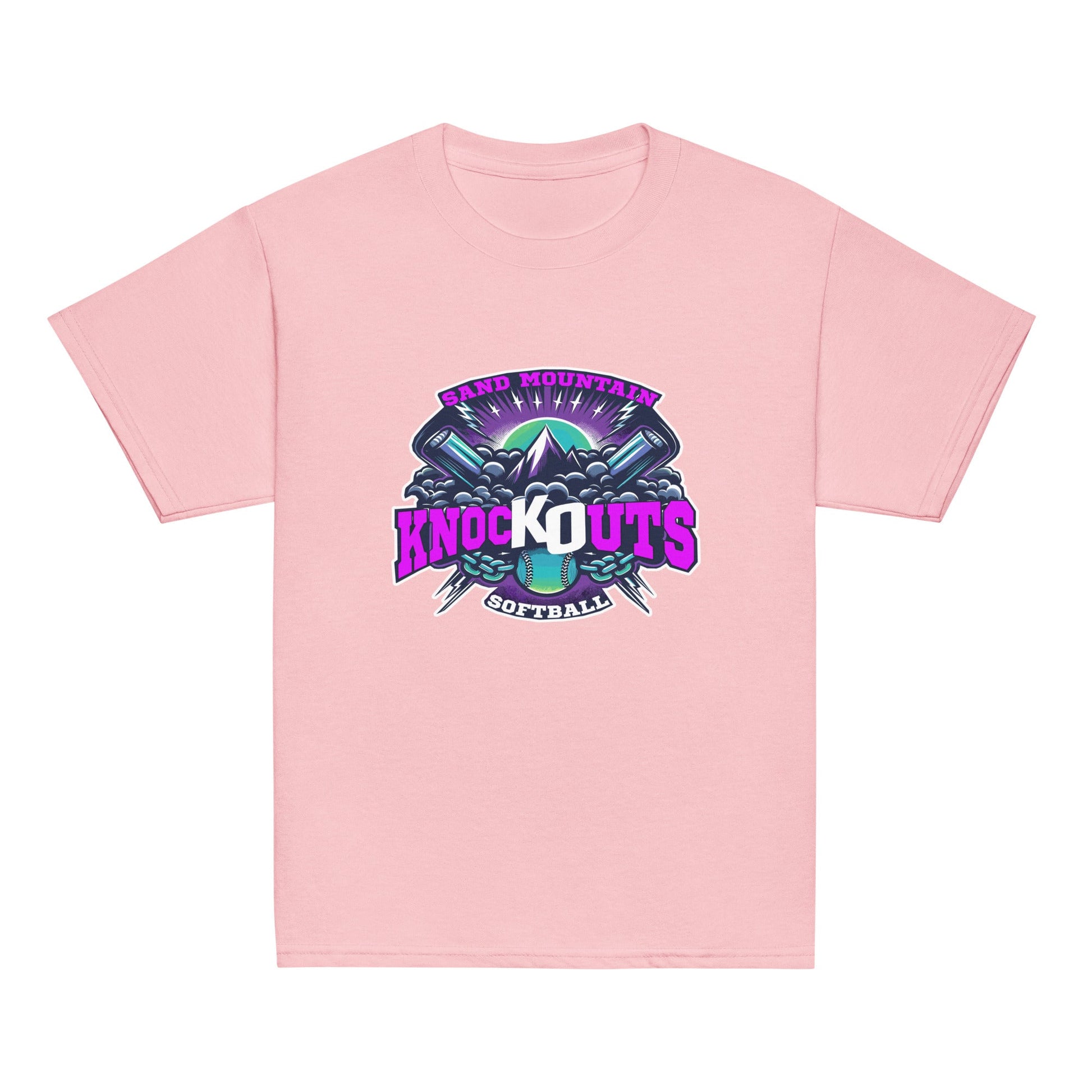 Classic | Youth T Shirt | Sand Mountain Knockouts | Ball & Bat Logo