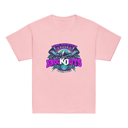 Classic | Youth T Shirt | Sand Mountain Knockouts | Ball & Bat Logo