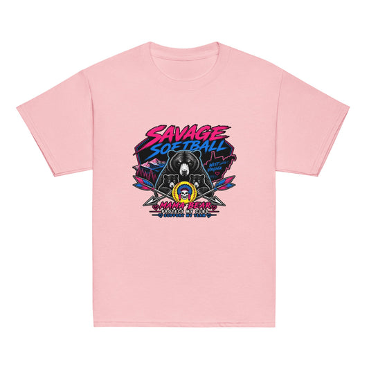 Classic | Youth T Shirt | Savage Softball | Mascot Logo
