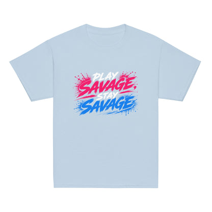 Classic | Youth T Shirt | Savage Softball | Play Stay Logo