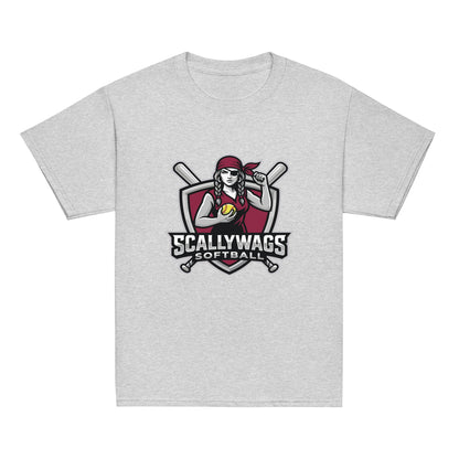 Classic | Youth T Shirt | Scallywags Softball | Crest Logo