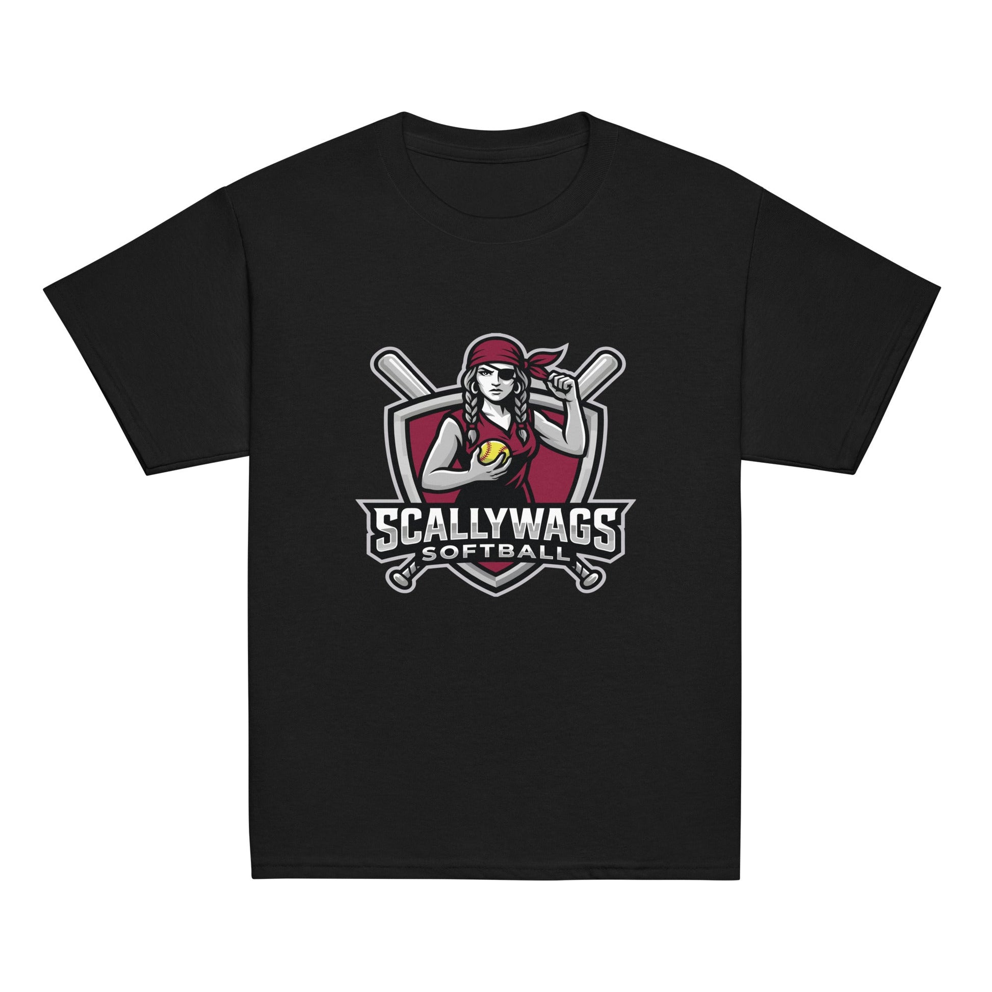 Classic | Youth T Shirt | Scallywags Softball | Crest Logo